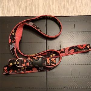 Matching dog collar and leash